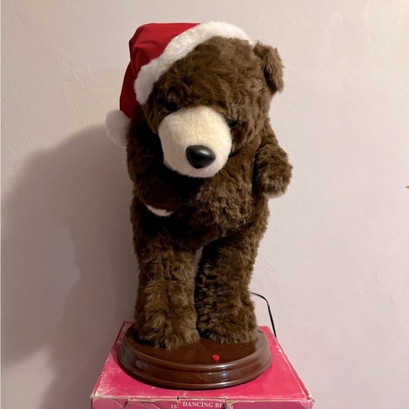 Dillard’s Trimmings Other - Dillard's Trimmings 18" Dancing Bear Plays Here Comes Santa Claus Swings Sways